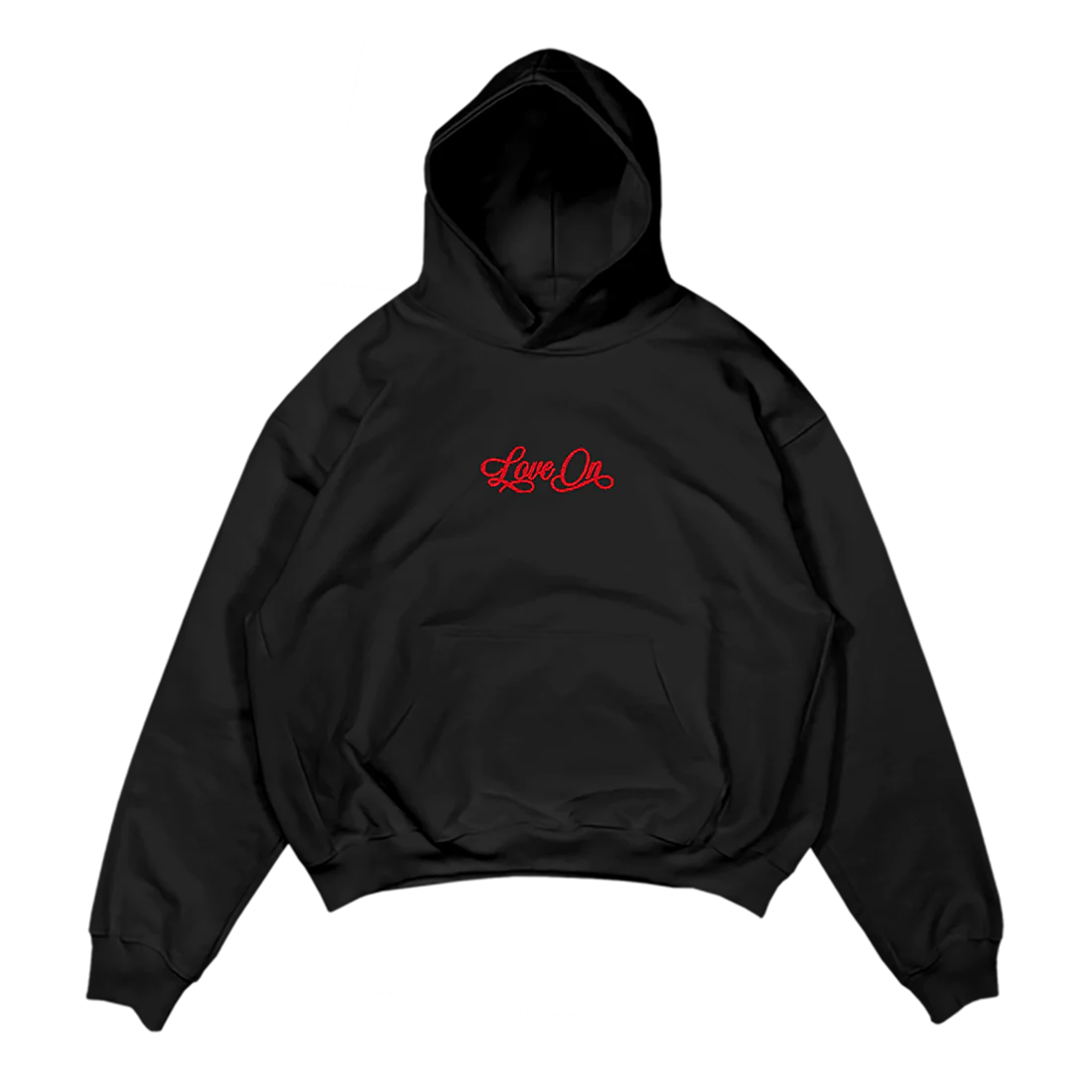 Embroidered Love On Hoodie Selena Gomez