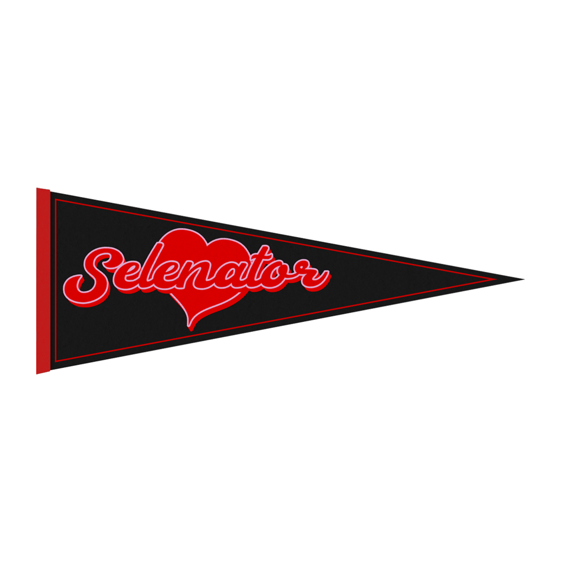 Selena Gomez - Selenator Heart Pennant Flag