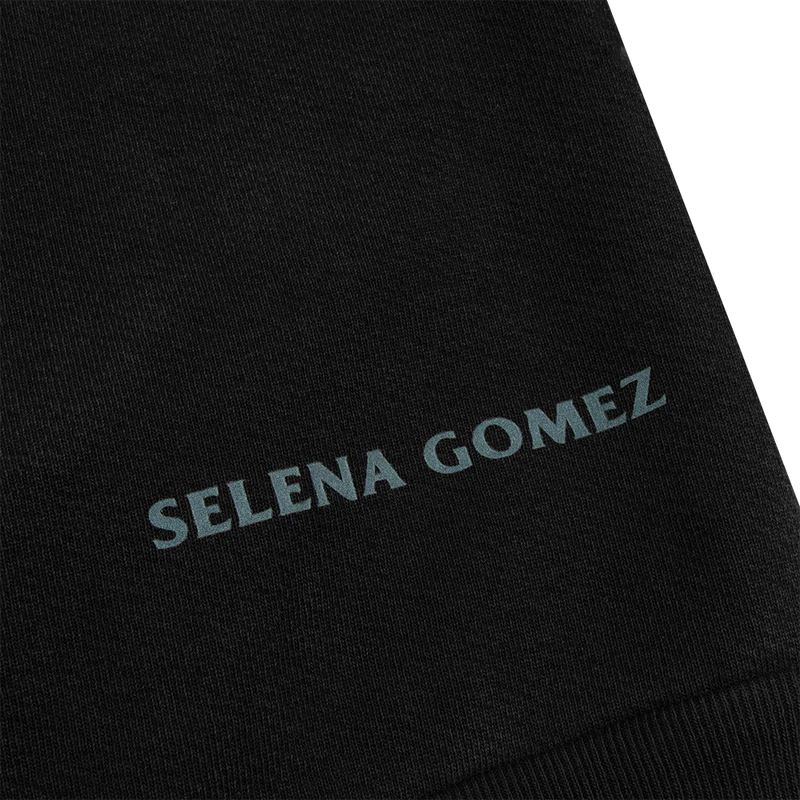 Selena Gomez - Rare Embossed Crop Crewneck Pullover